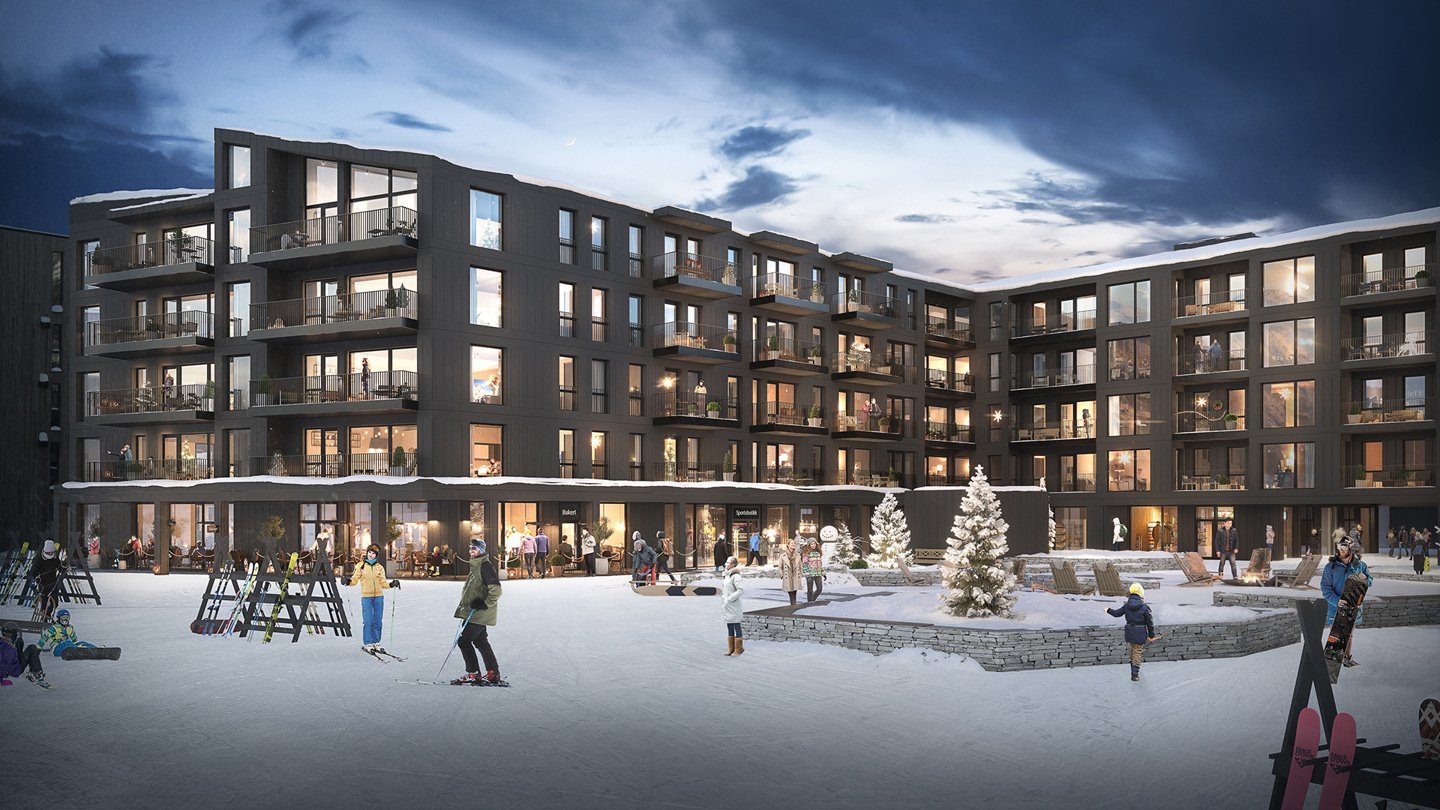 Building Fjellandsbyen Hemsedal