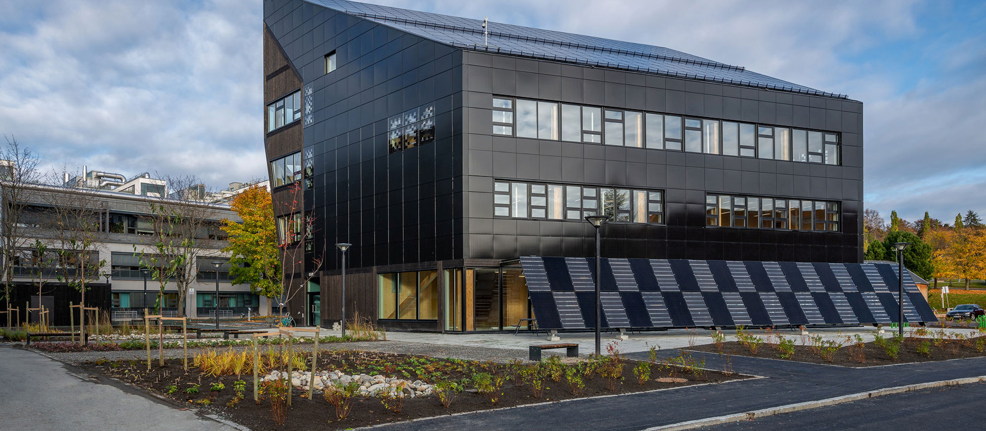 Office building ZEB Flexible Lab, Trondheim. Photo.
